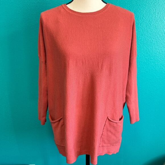 Staccato Super Soft Lightweight Orange Sweater Women's Small Medium - Picture 6 of 10